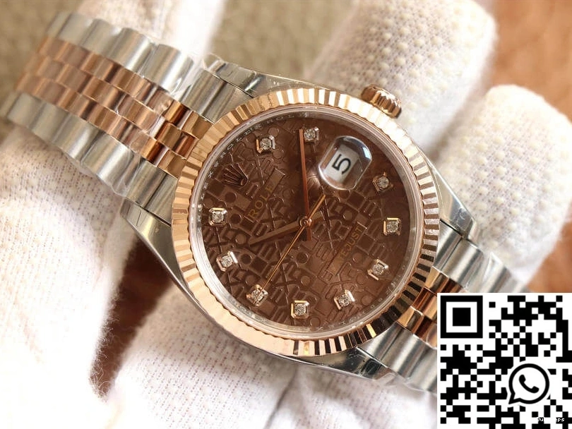 EW Factory Rolex Color Datejust Chocolate Diamond M126231-0025 Dial 0110